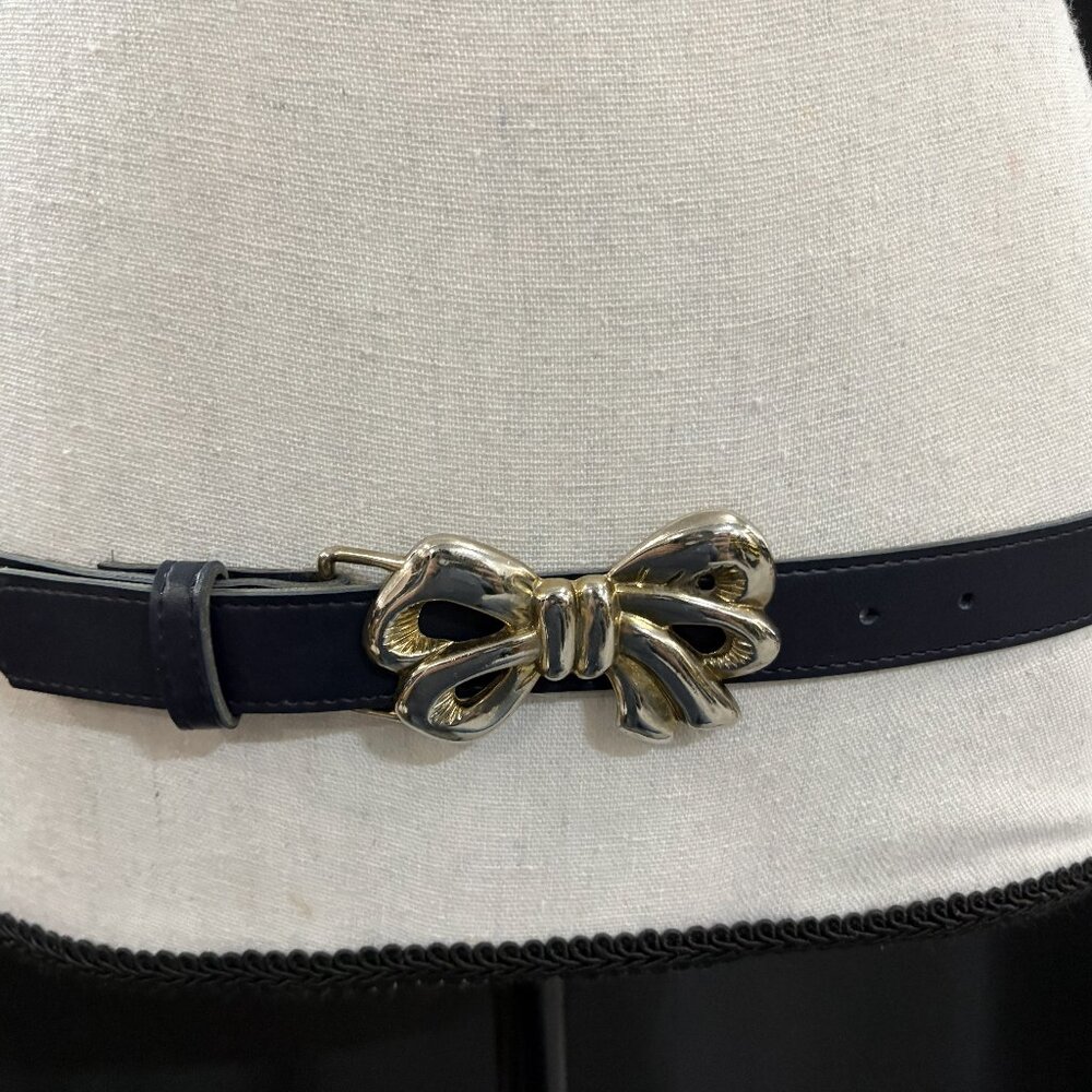 Vintage Belt with Bow Buckle